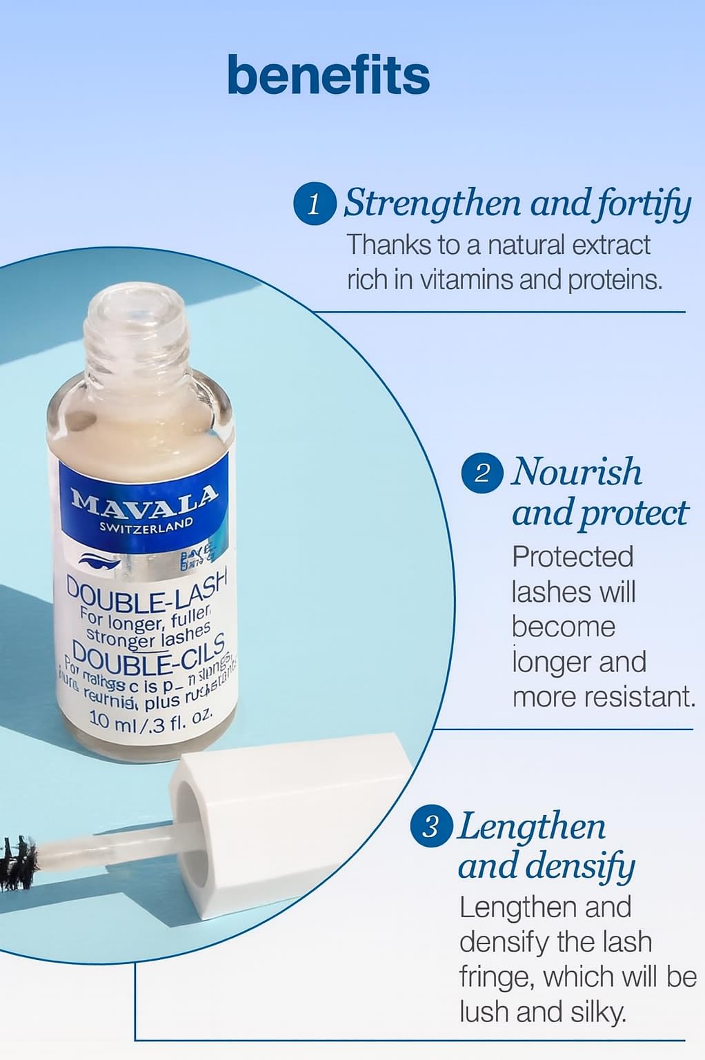 Mavala, Double-Lash Eye Care 10 Ml, Ögonfransbehandling, Mångfärgad, U, Kvinna