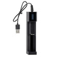 Chargeur USB pour Batteries 18650/17670 / 14500/16340 | Chargeur à un Emplacement pour Batteries 3.7V