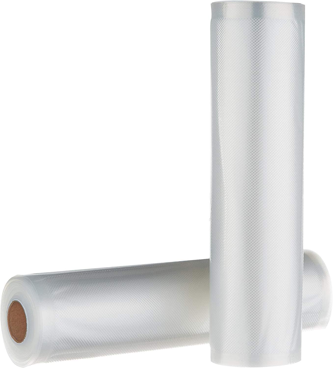 Amazon Basics 22 cm x 500 cm, 2 rullar för vakuumförpackare, plast, klar