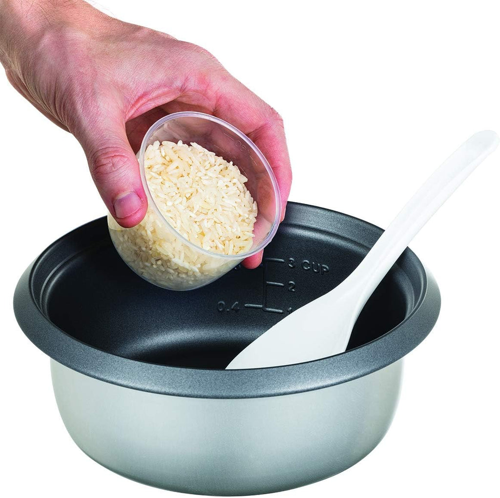 Russell Hobbs riskokare, kokar upp till 6 portioner ris upp till 200 gram per portion, varmhållningsfunktion, non-stick beläggning, ångkorg, mätkopp och sked ingår, 27030-56