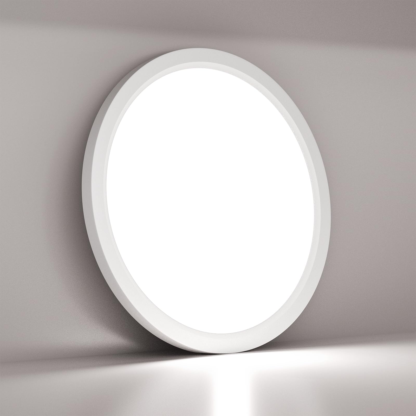 LQWELL® Taklampa LED Taklampa, IP44 Vattentät Badrumslampa Rund Platt 18W 6000K 1980LM Tunn För Vardagsrum Badrum Sovrum Kök Källare Kontor, 220 * 24mm