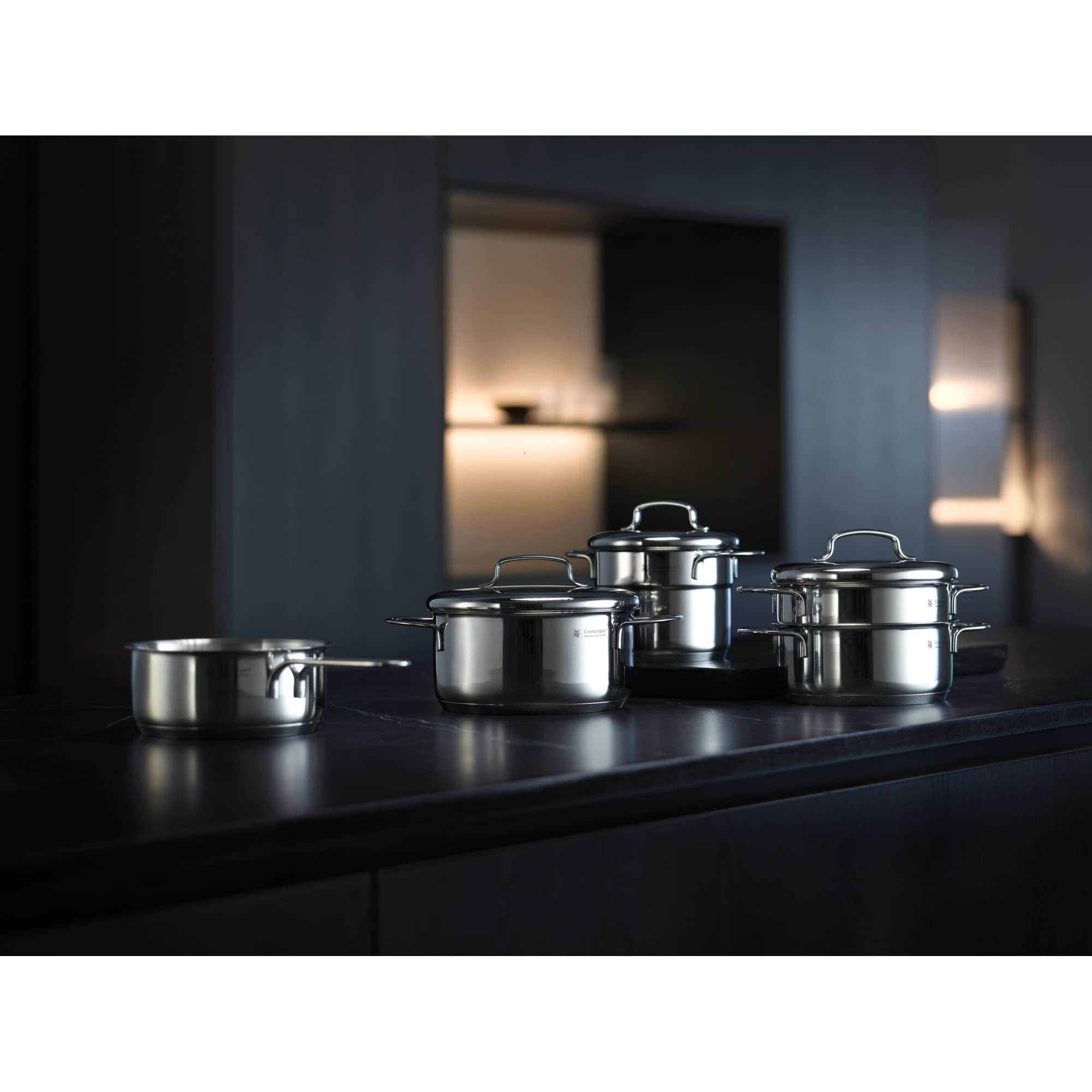 WMF Mini Kastrull 0710786041 | Induktion | Cromargan Rostfritt Stål | 0,5L | Ø10 cm