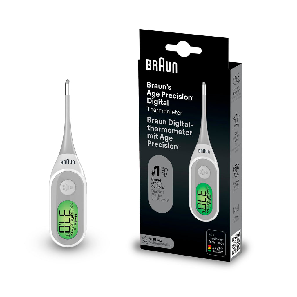 Braun Age Precision Termometer, Blå/Vit
