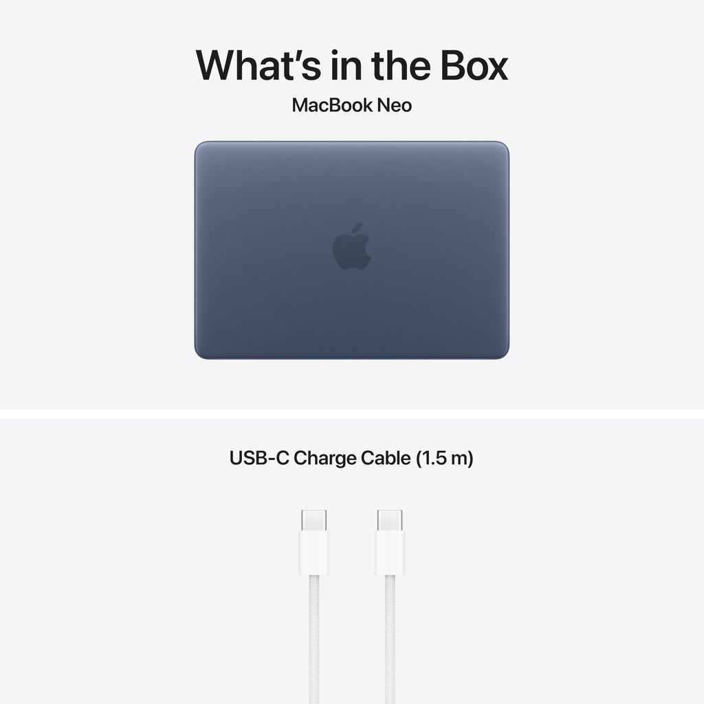 Apple 13-tums MacBook Neo (2026) med A18 Pro-chip: Byggd för AI och Apple Intelligence, Liquid Retina-skärm, 8 GB enhetligt minne, 256 GB SSD-lagring, FaceTime HD-kamera med 1080p, indigo