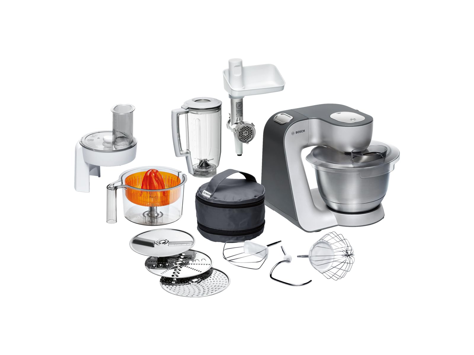Bosch Hausgeräte MUM56340 Matberedare, Silver, 3,9 l