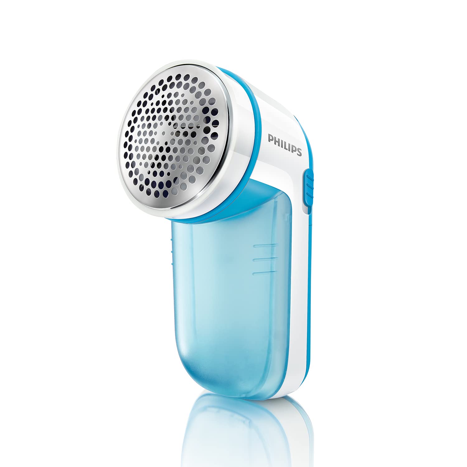 Philips Noppborttagare – med Stort Knivhuvud, Roterande Blad på 8 800 RPM, För Alla Tygtyper, Enkel Tömning, Höjdjustering, Batterier och Rengöringsborste (GC026/00)