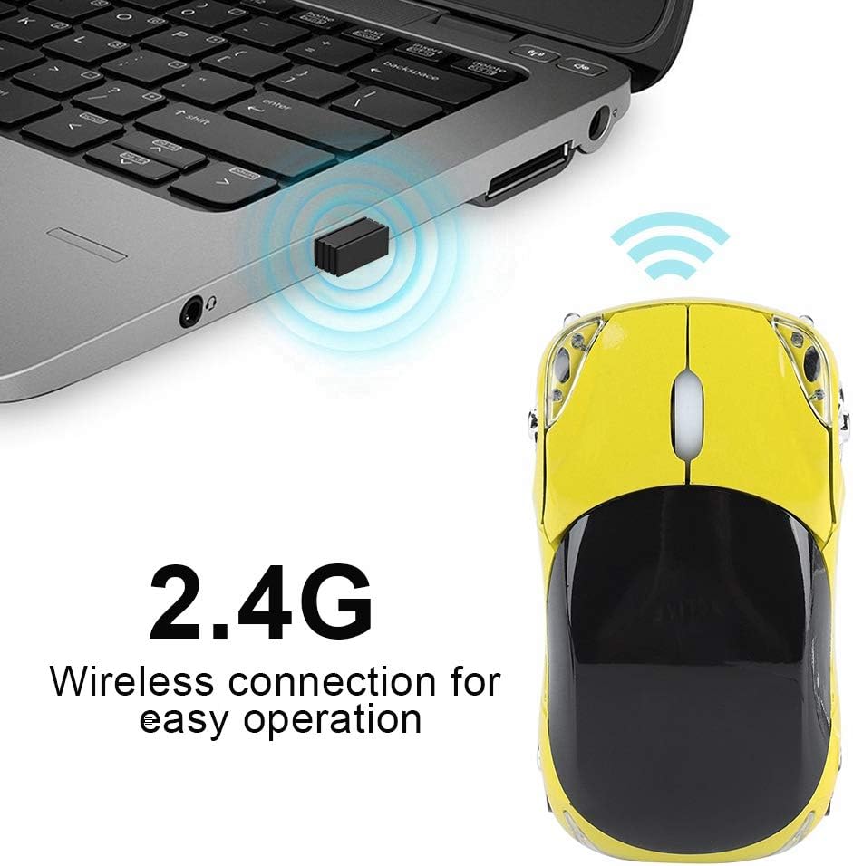 Trådlös mus, 2,4G Mini-datormus med USB-mottagare, Bärbar bärbar USB-spelmus, Slim optisk mus för PC Tablet Game Office