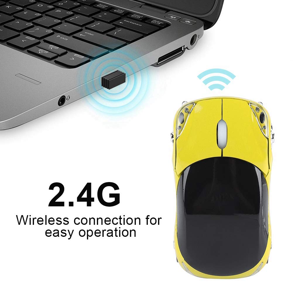 Trådlös mus, 2,4G Mini-datormus med USB-mottagare, Bärbar bärbar USB-spelmus, Slim optisk mus för PC Tablet Game Office