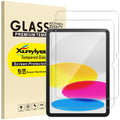 2 Pack, Skärmskydd för iPad A16 11:e/ 10:e Generationen (2025/2022 Modell) Bubblfri Tempererat Glasfilm med Enkel Installation