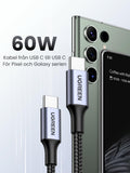 UGREEN 60 W USB C-kabel PD 3.0, PPS Ladekabel kompatibel med iPhone 15 Pro Max Galaxy S25 MacBook Air M2 iPad Pro 12.9 iPad Air 5/Mini 6, Pixel 7 Pro.(1M)