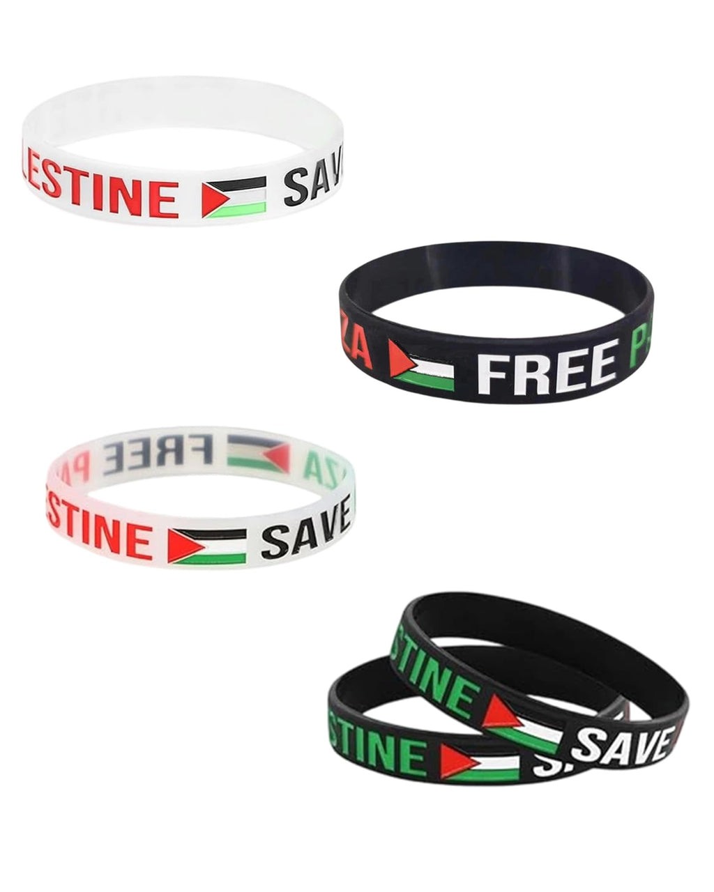 5 stycken palestinska armband, gratis palestinska armband, palestinska silikonarmband, rullande armband för män och kvinnor, solidaritetsarmband för kvinnor och män