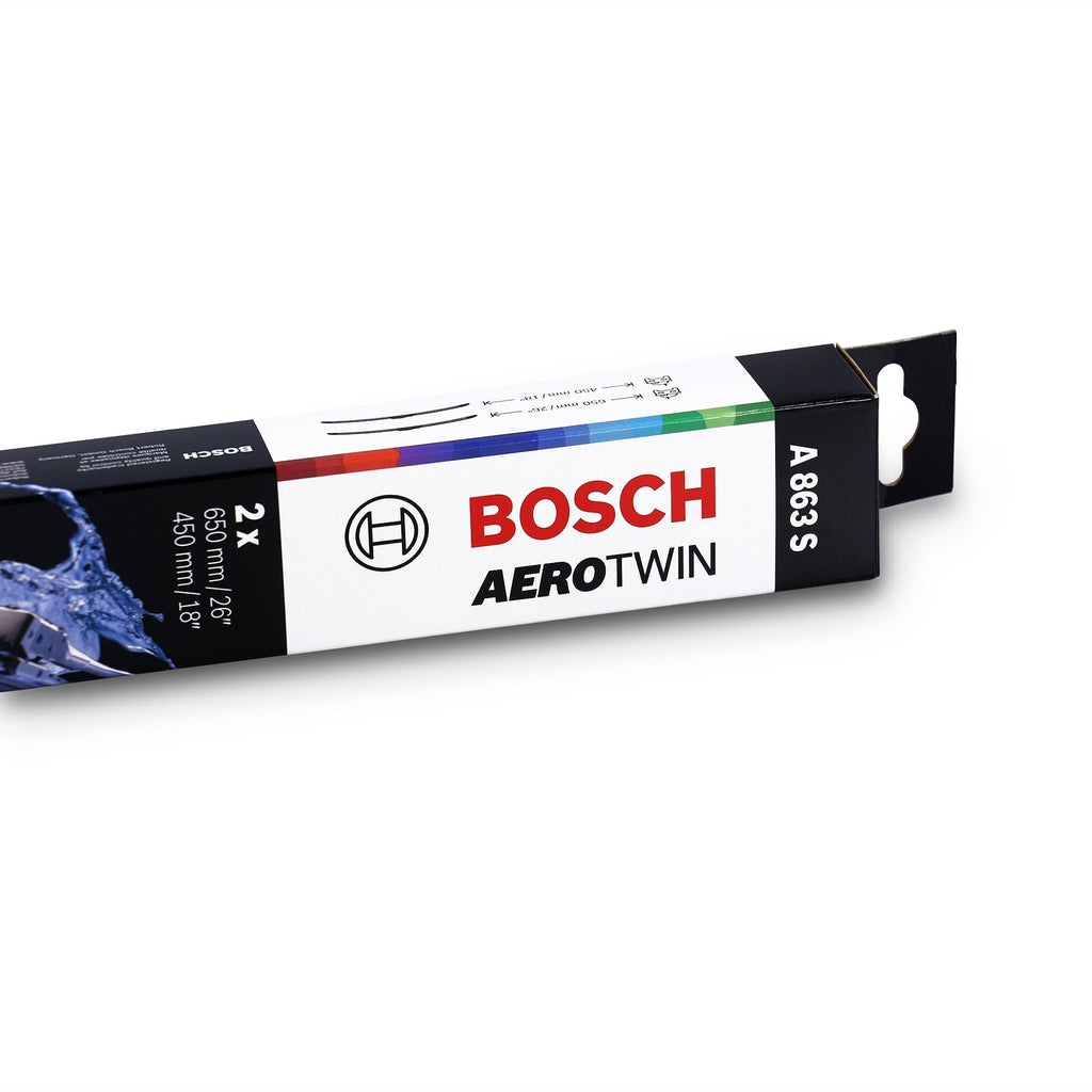 Bosch A863S - Torkarblad Aerotwin - Längd: 650/450 mm - 1 set med torkarblad för vindrutan (fram)