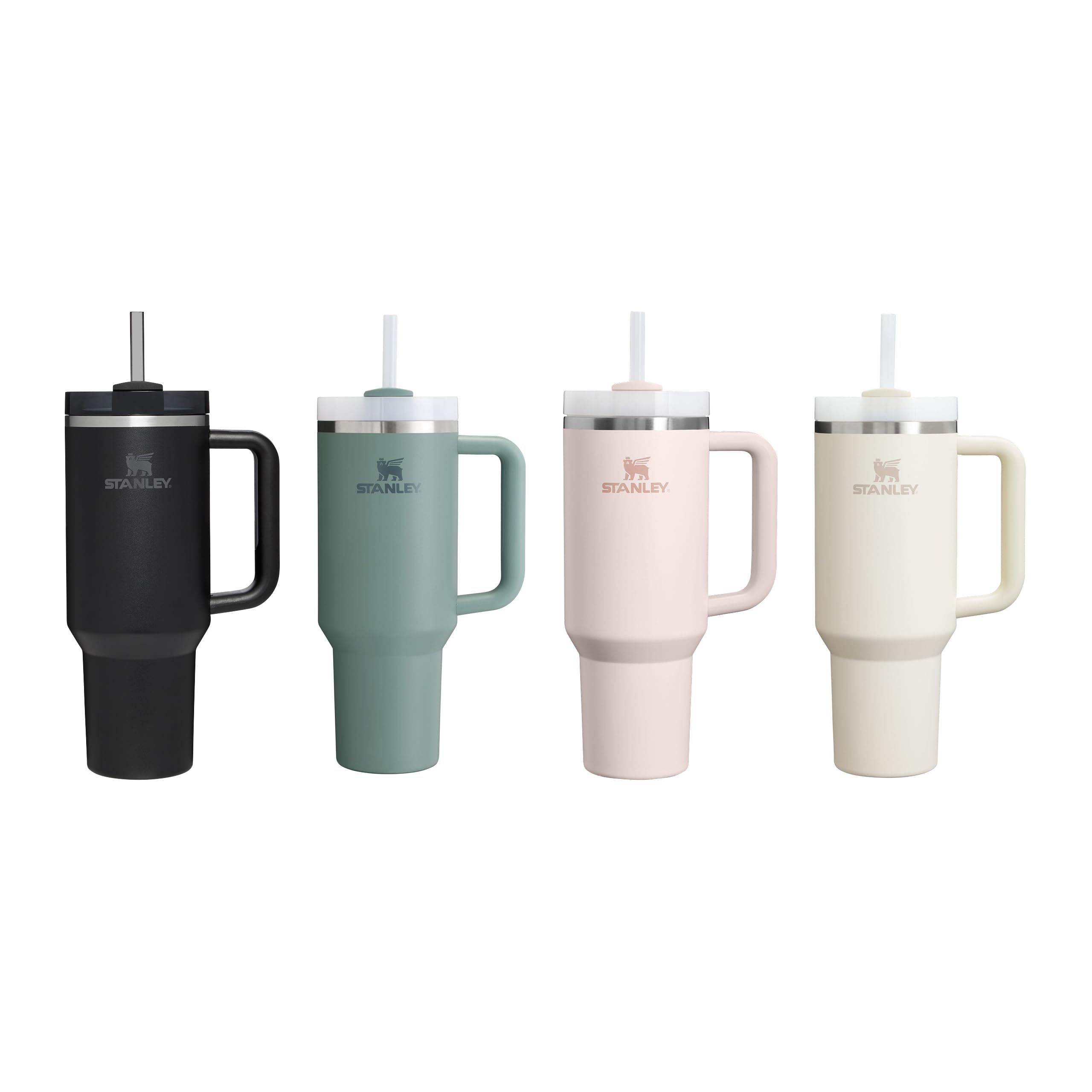 Stanley 1913 Quencher H2.0 Flowstate Tumbler 1.2L - Kallt I 11 Timmar - Iced I 48 Timmar - Kopp Med Halm, Handtag Och Lock - Diskmaskin Säker - Resemugg För Kall Dryck - Shale
