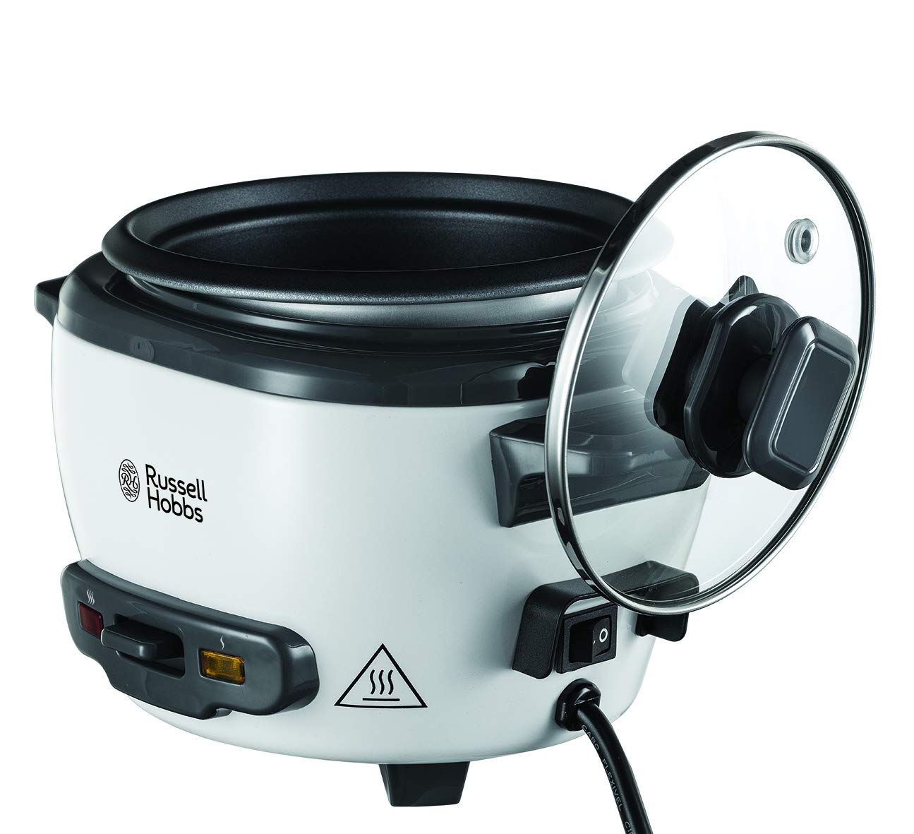 Russell Hobbs riskokare, kokar upp till 6 portioner ris upp till 200 gram per portion, varmhållningsfunktion, non-stick beläggning, ångkorg, mätkopp och sked ingår, 27030-56