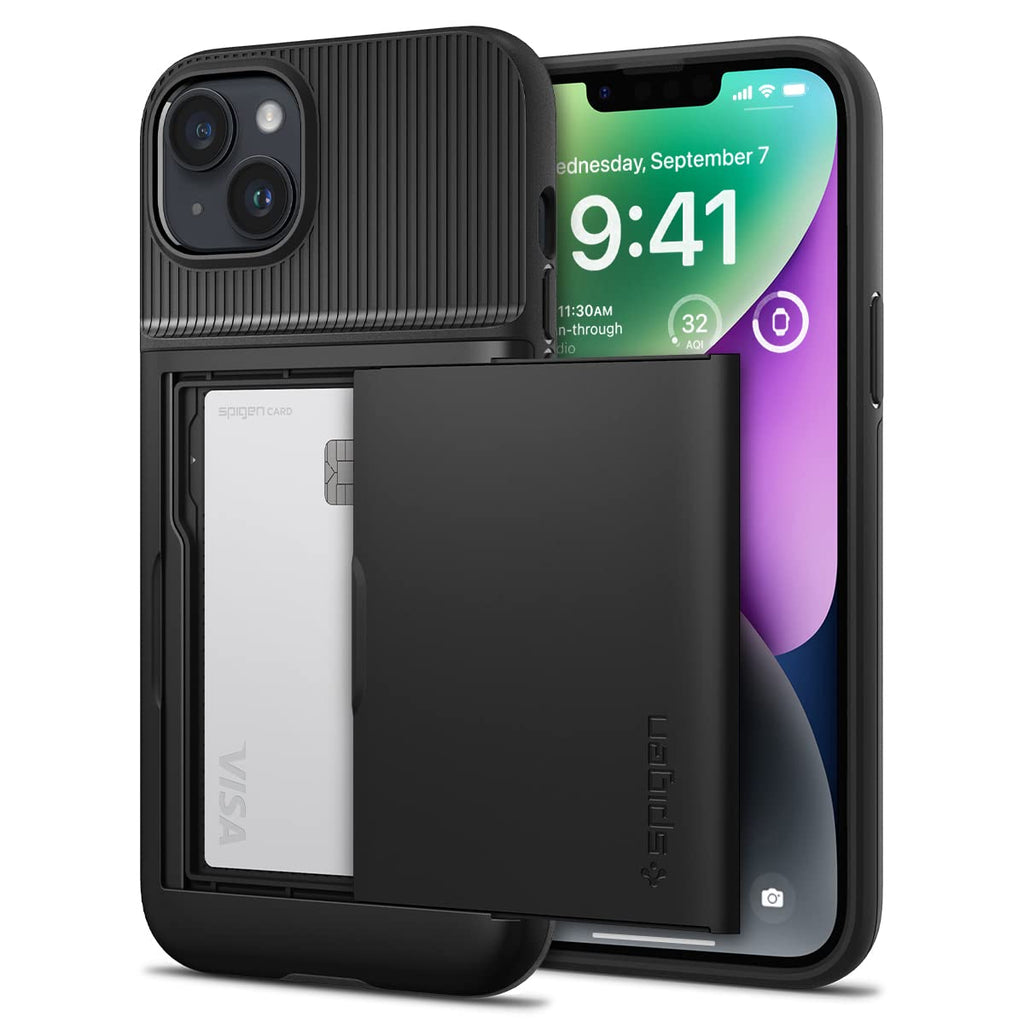 Spigen för iPhone 14 Skal Slim Armor CS Case -Zwart