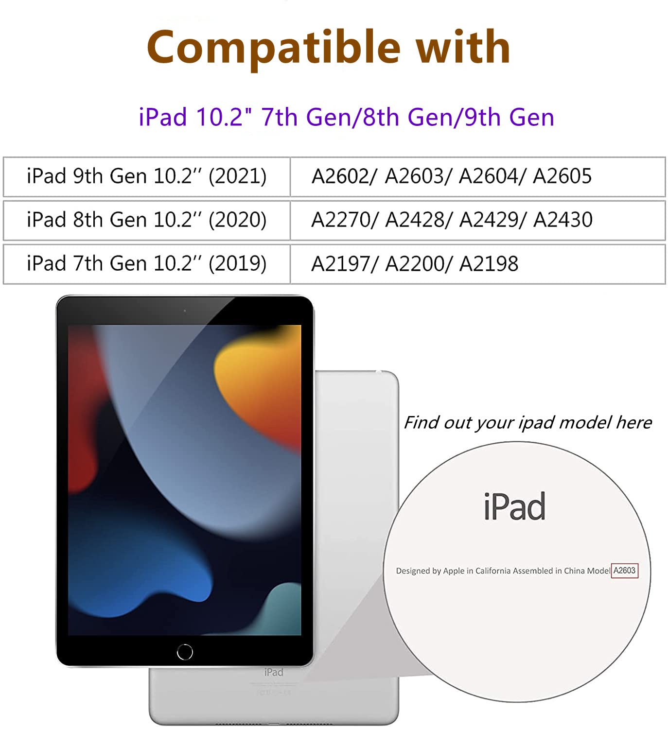TopEsct 2-pack skärmskydd för iPad 10,2 tum, härdat glasfilm för Apple iPad 2021 2020 2019 (9:e / 8:e generationen), 9H hårdhet, ultraklar, anti-repor, för iPad 7/iPad 8/iPad 9
