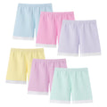2-12 år gamla flickor enfärgade cykelshorts säkerhetsklänning pojkshorts trosor för småbarn 6-pack underkläder