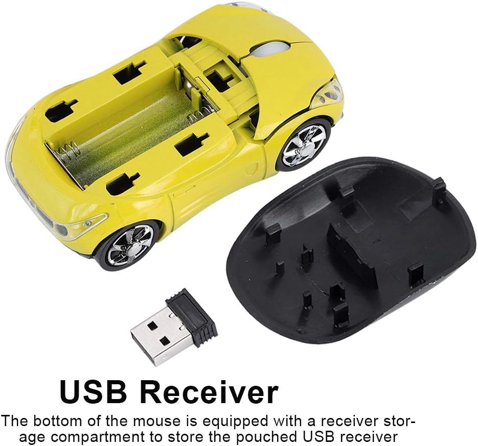 Trådlös mus, 2,4G Mini-datormus med USB-mottagare, Bärbar bärbar USB-spelmus, Slim optisk mus för PC Tablet Game Office