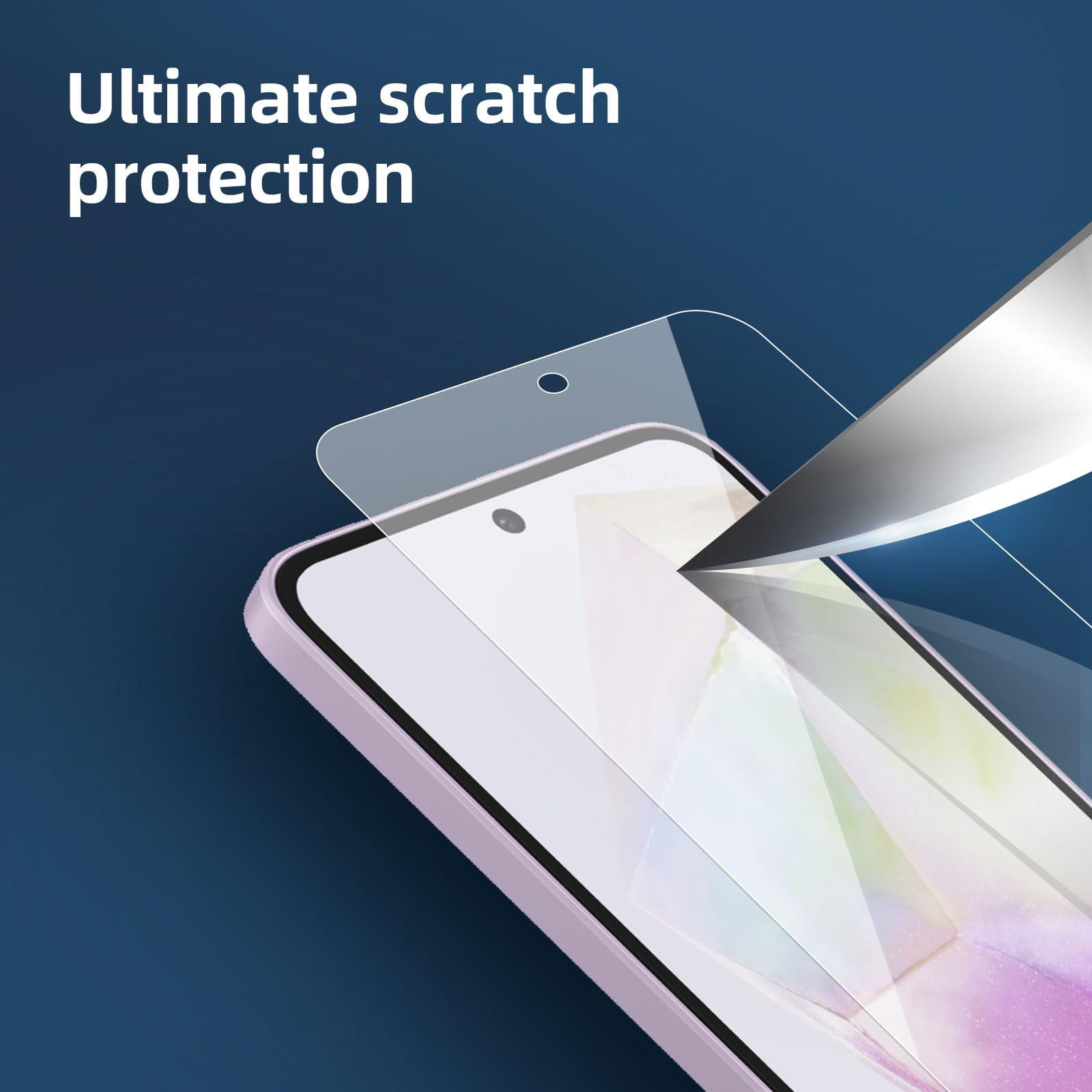 NEW'C 3 Pack, skärmskydd i glas för Samsung Galaxy A56 5G / A36 5G, bubbelfri, 9H hårdhet, 0,33 mm ultratransparent, ultrabeständigt härdat glas