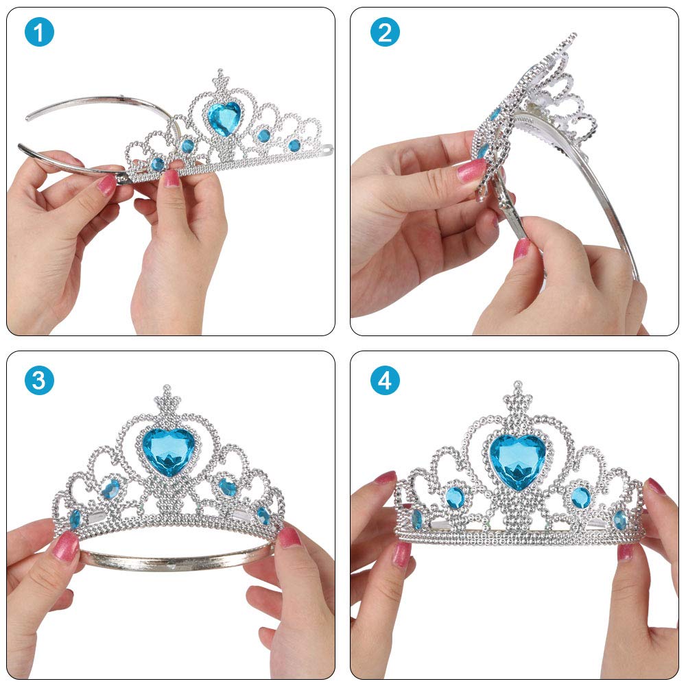 Vicloon Elsa kostym tjejer, Elsa Prinsessa Kostym, Elsa klänning, Princess Klänning För Tjejer, Deluxe Glänsande Kappa Fancy Klänning För Halloween jul födelsedagsfest kostym, kostym tjejer