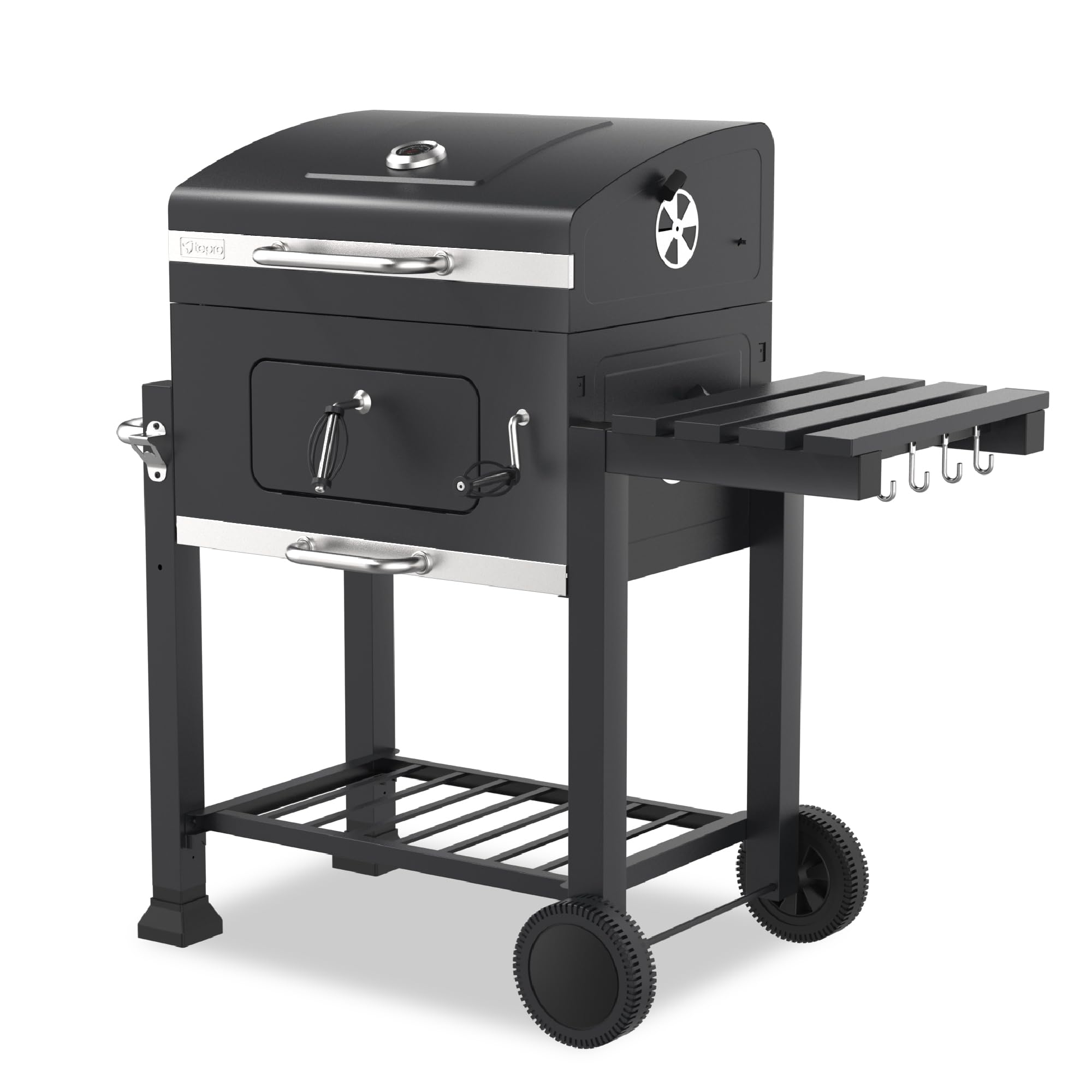 Tepro Toronto Click Charcoal BBQ Antracit/Rostfritt stål
