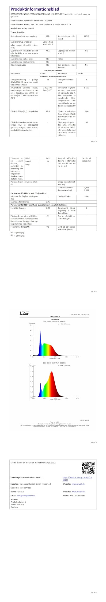LQWELL® Taklampa LED Taklampa, IP44 Vattentät Badrumslampa Rund Platt 18W 6000K 1980LM Tunn För Vardagsrum Badrum Sovrum Kök Källare Kontor, 220 * 24mm