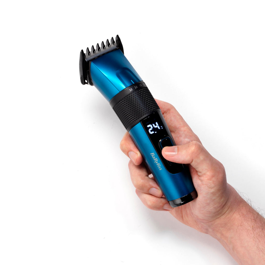 BaByliss Japanese Steel Hårklippare - Litiumbatteri, 160-Minuters Drift, 3-Timmar Fulladdning, Inkluderar Hårt Förvaringsfodral, Svart, E990E