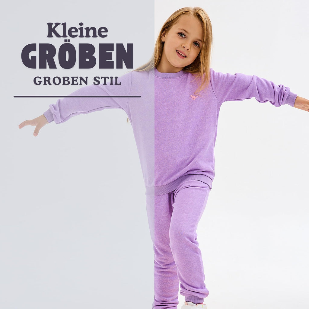 deiko Set med kläder för bebisar, unisex, 100 % bomull, outfit, barnkläder, 2-delat set med långärmad tröja och byxor med fickor