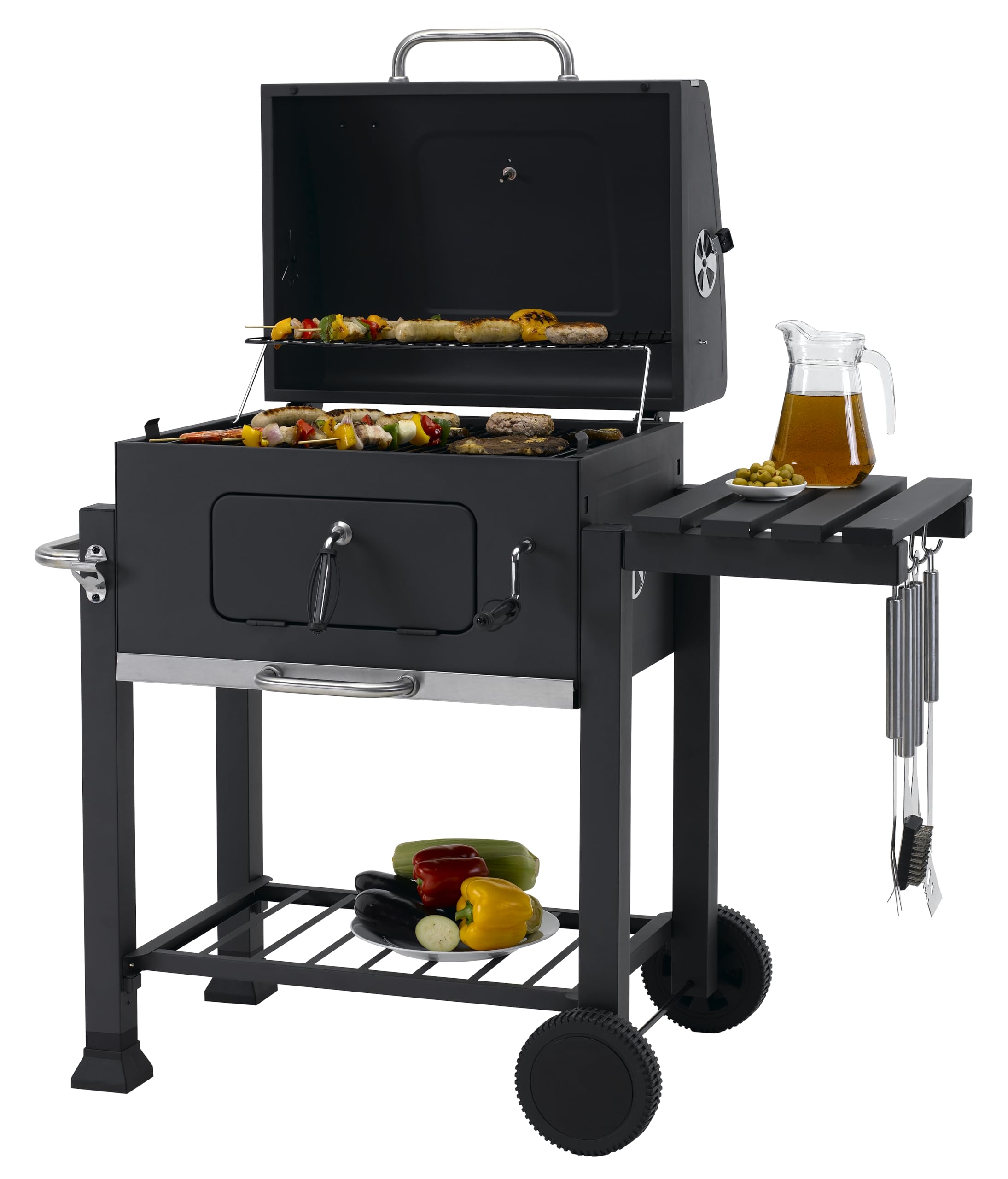 Tepro Toronto Click Charcoal BBQ Antracit/Rostfritt stål