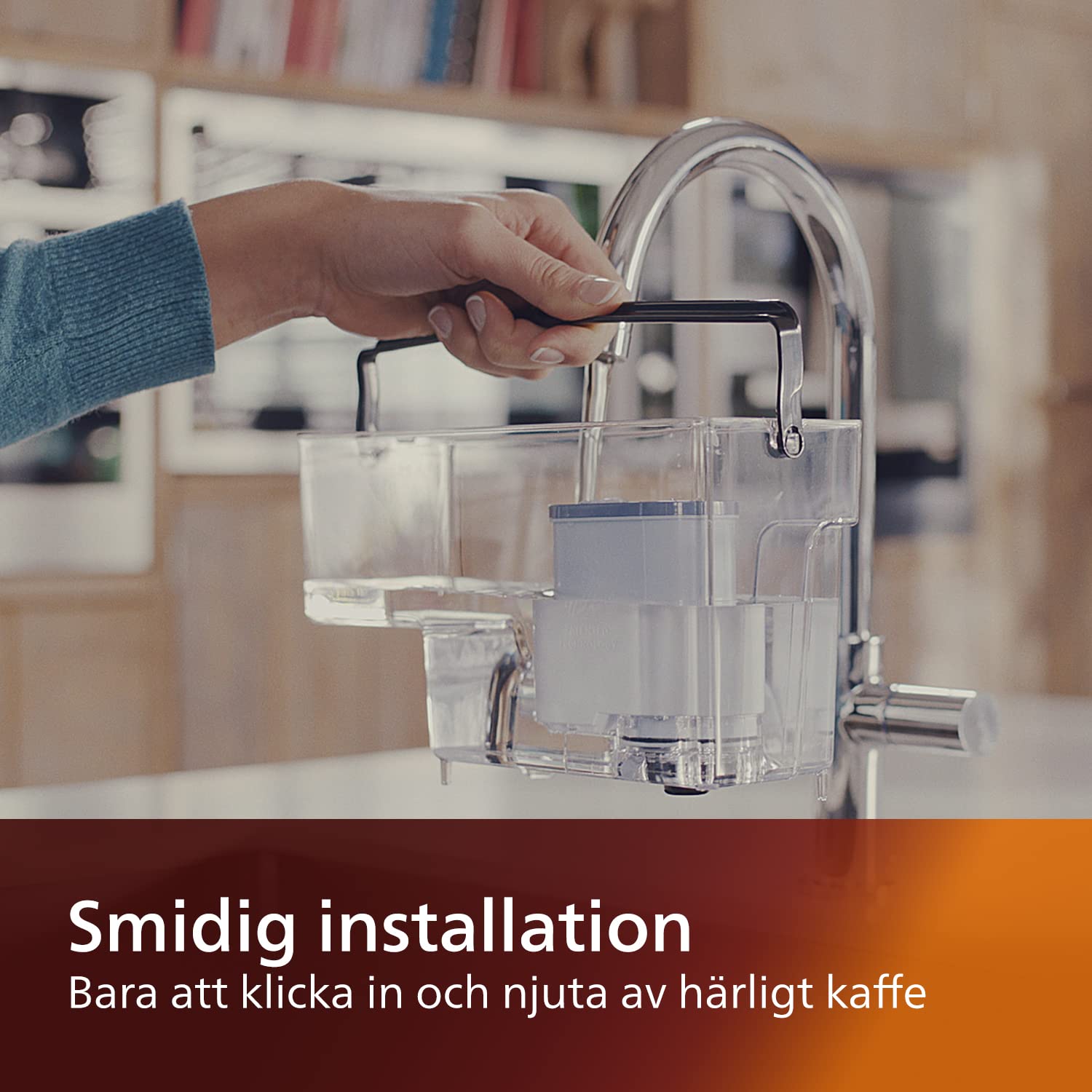 Philips AquaClean Kalk- och Vattenfilter – Ingen avkalkning, Upp till 5 000 koppar, Förlänger maskinens livslängd, Mikroporöst filter, Enkel installation, 2 st AquaClean-filter (CA6903/22)