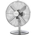Cecotec Bordsfläkt EnergySilence 620 RetroDesk. 40 W, kromfinish, diameter 30,5 cm med 4 vingar, 3 hastigheter, svängning, höjdjusterbar, maximal säkerhet