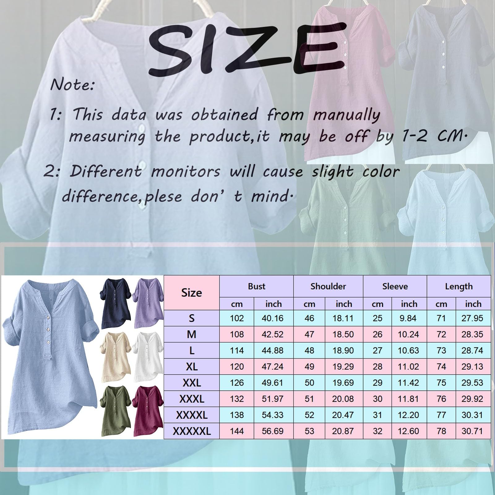 Tunika damer sommar linneblus damer oversize stora storlekar långärmad lång skjorta oversize vintage skjorta blus v-ringad långärmad tröja tunika blus sweatshirt festliga toppar