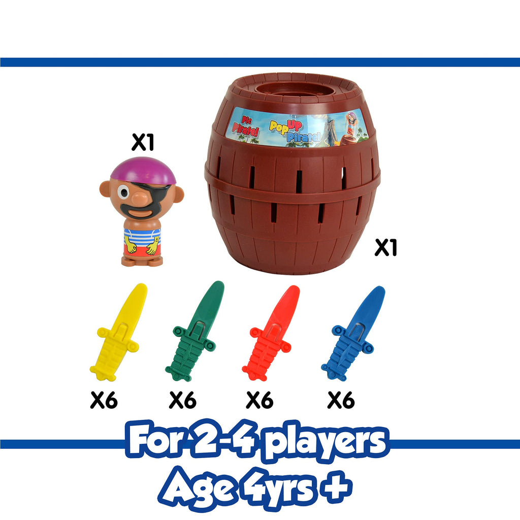 TOMY Pop Up Pirate Classic T7028 Bordsspel, Engelsk språkversion, Från 4 år