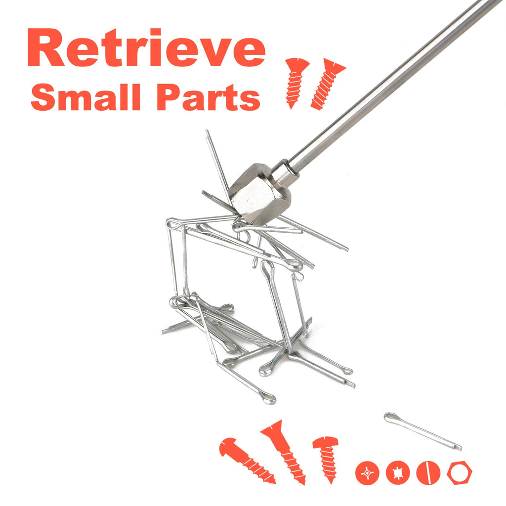 Toolwiz Teleskopiskt Magnetiskt Upphämtningsverktyg 7.2kg/16lb, Utdragbart till 76cm/30tum Pickup Pinne med Magnet, Retriever Stav Idealisk för Att Hämta Metallobjekt Från Svåråtkomliga Platser