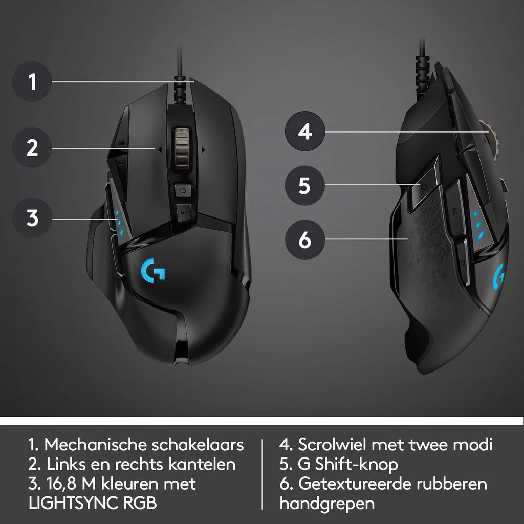 Logitech G G502 HERO High-Performance Gaming Mouse with HERO 25K DPI Optical Sensor, RGB Lighting, Weight Tuning, 11 Programmable Buttons, Logitech G G435 LIGHTSPEED Wireless Bluetooth Gaming Headset
