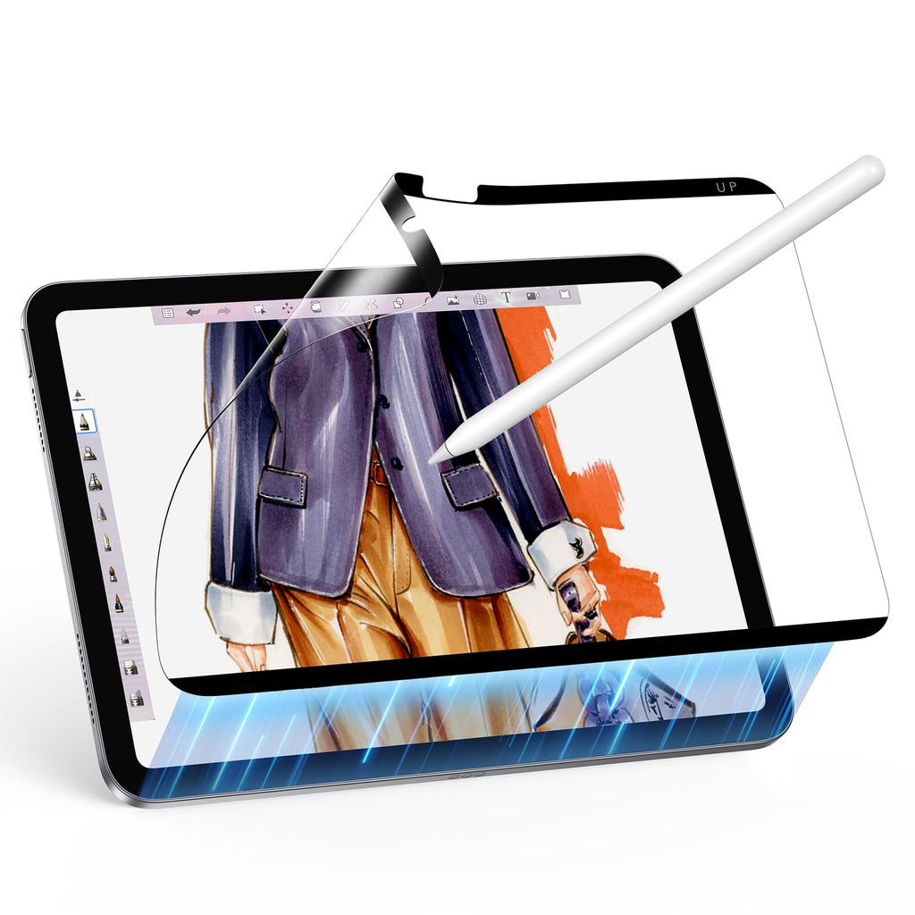 ESR Magnetiskt skärmskydd för iPad 11/10:e Generationen A16/A14 (11/10,9 tum, 2025/2022), skriv och rita som på papper, avtagbart och återanvändbart, kompatibelt med härdad film, matt, bländskydd