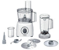 Bosch MultiTalent 3 MCM3200W - Matberedare med mixer till smoothies, vispskiva för grädde och äggvita, 3,2 L bunke, 800 Watt, 2 hastigheter och pulsfunktion, vit