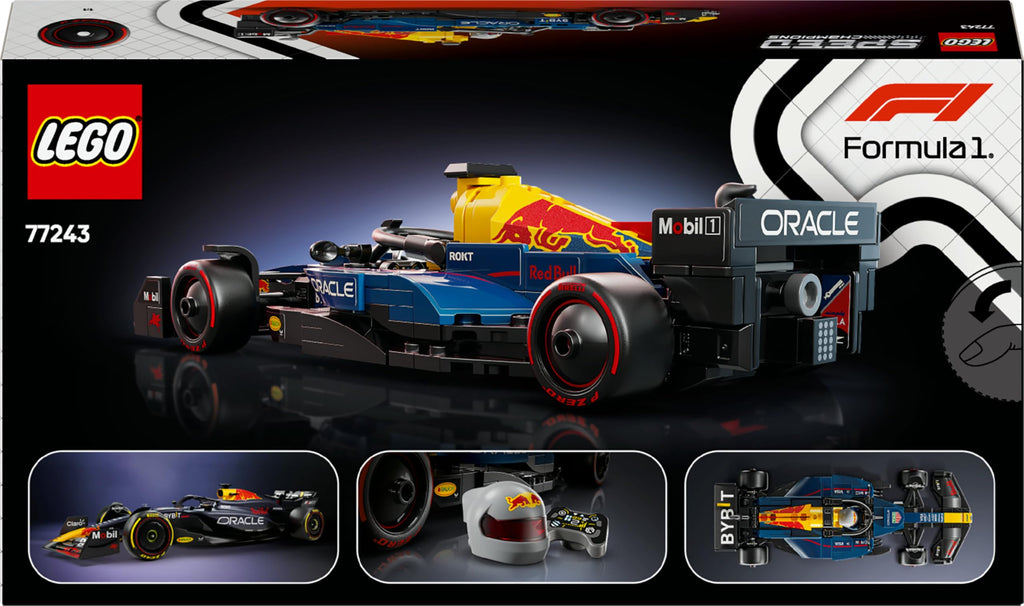 LEGO Speed Champions Oracle Red Bull Racing RB20 F1 racerbil, Byggsats för vuxna med 1 minifigur, Byggbar modell och present med Formel 1-tema att samla på 77243