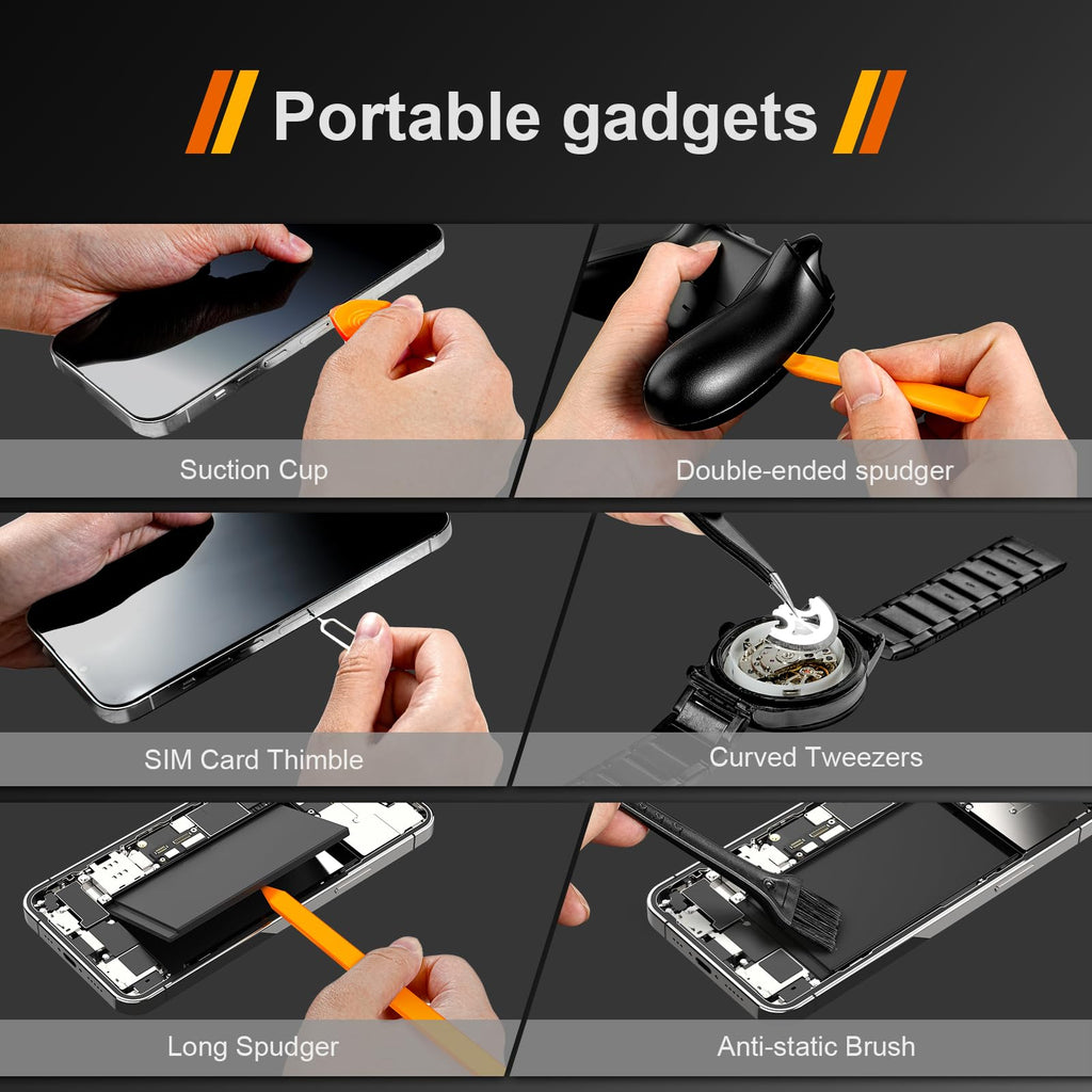 JOREST Precisionsskruvmejselsats, verktygssats med Security Torx T5, T6, T8, T9, T10, T20, reparations- och rengöringssats för iPhone, Switch, PS4, Xbox, dörrklocka, laptop, Macbook, klocka, 38 delar