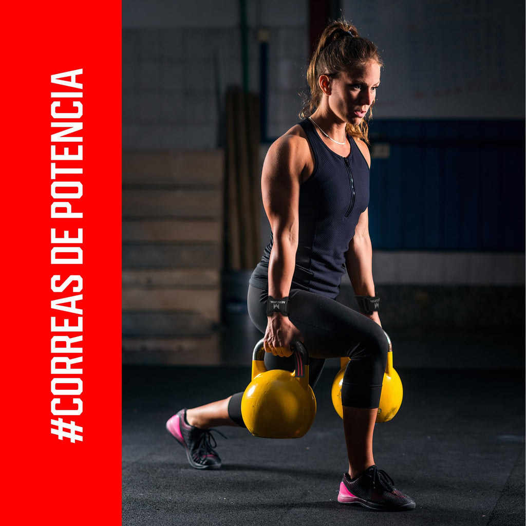 MERCURYAL Straps Gym med viktlyftning och powerlifting handledsrem - Gym armband - Lyftning Straps - Grip Remmar - Gym Grip Grips för Död Vikt (Svart)