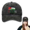 Palestina hatt solskydd justerbar fri palestina hatt mjuk och andningsbar broderad bomull palestina flagga basebollkeps bekväm att bära vanliga hattar för män