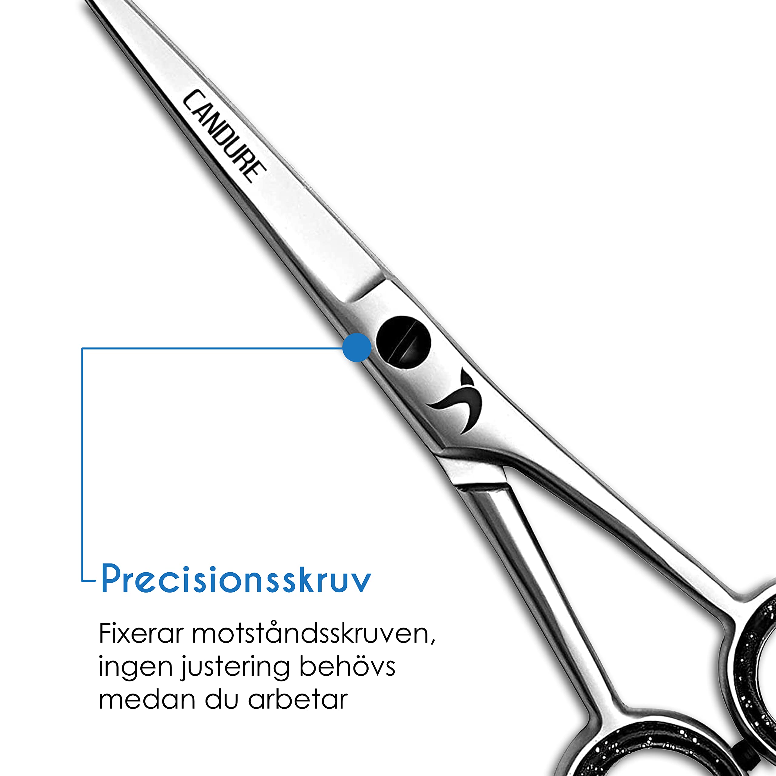 Candure Frisörsax Professionella frisörer Barberare Rostfritt stål sax Hår Skärning Saxar För Salong Barberare, Män, Kvinnor, Barn och Vuxna (Japansk)