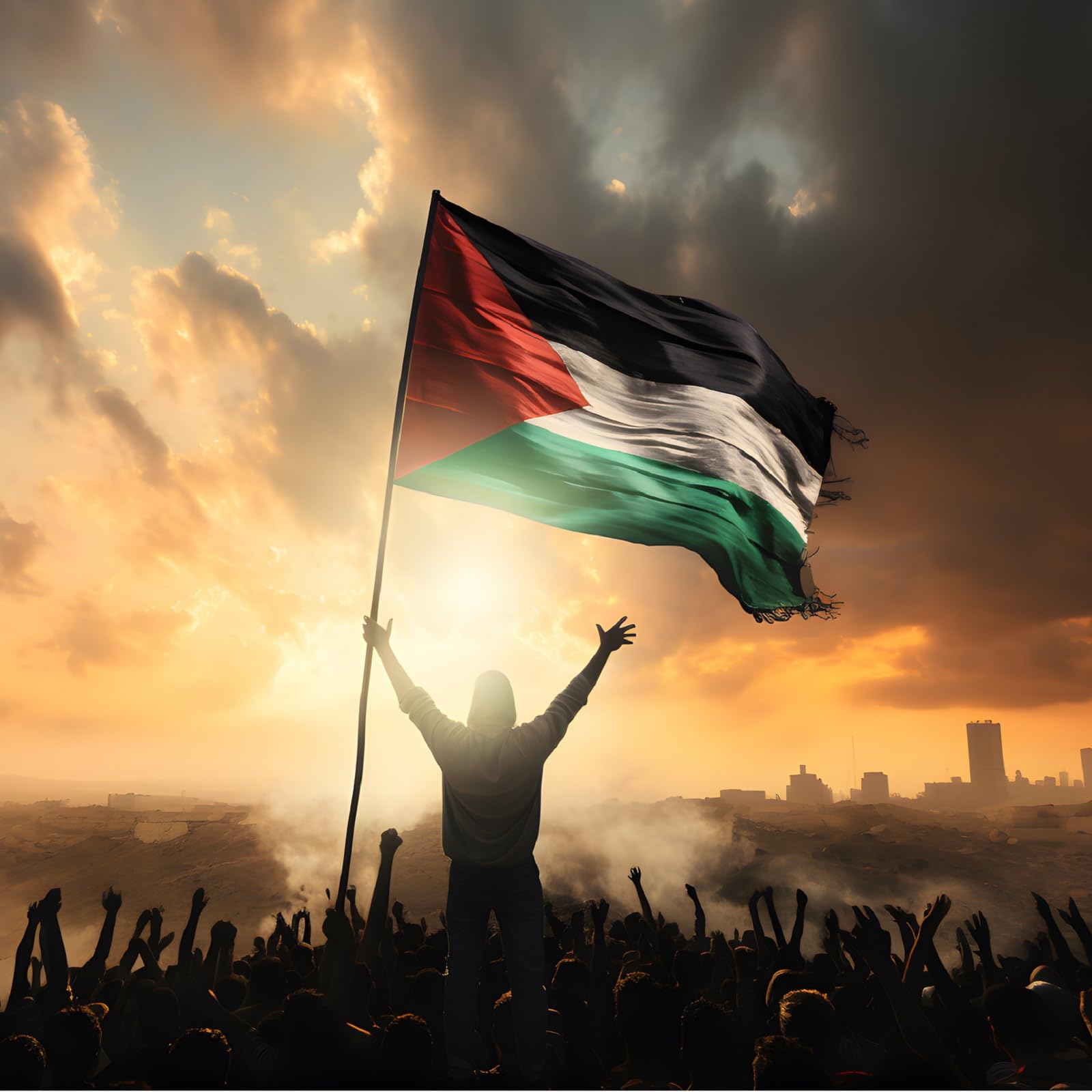 Palestina Flagghalsband, Guldpläterad Emaljhänge, Arabisk Stolthet Smycke, Rostfritt Stål Palestinskt Souvenir, Patriotiska Halsband för Män och Kvinnor Y5140