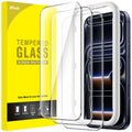 JETech Skärmskydd för iPhone 17 Pro 6,3-Tum, Härdat Glasfilm med Enkelt Installation Verktyg, 9H Hårdhet, Skal-Vänligt, 3-Pack