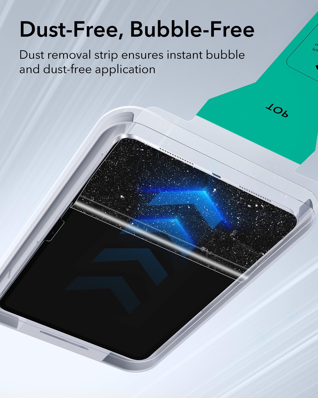 ESR 2-Pack Skärmskydd för iPad Pro 11 tum M4 (2024), skyddsfilm med UltraFit-hylla, 9H hårdhet, reptålig, HD-klarhet, bubbelfri, penna (USB-C)/Pro-stöd