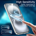 JETech Skärmskydd för iPhone 16 6,1-Tum, Härdat Glasfilm med Enkelt Installationsverktyg, Fodral-Vänligt, HD Klar, 3-Pack