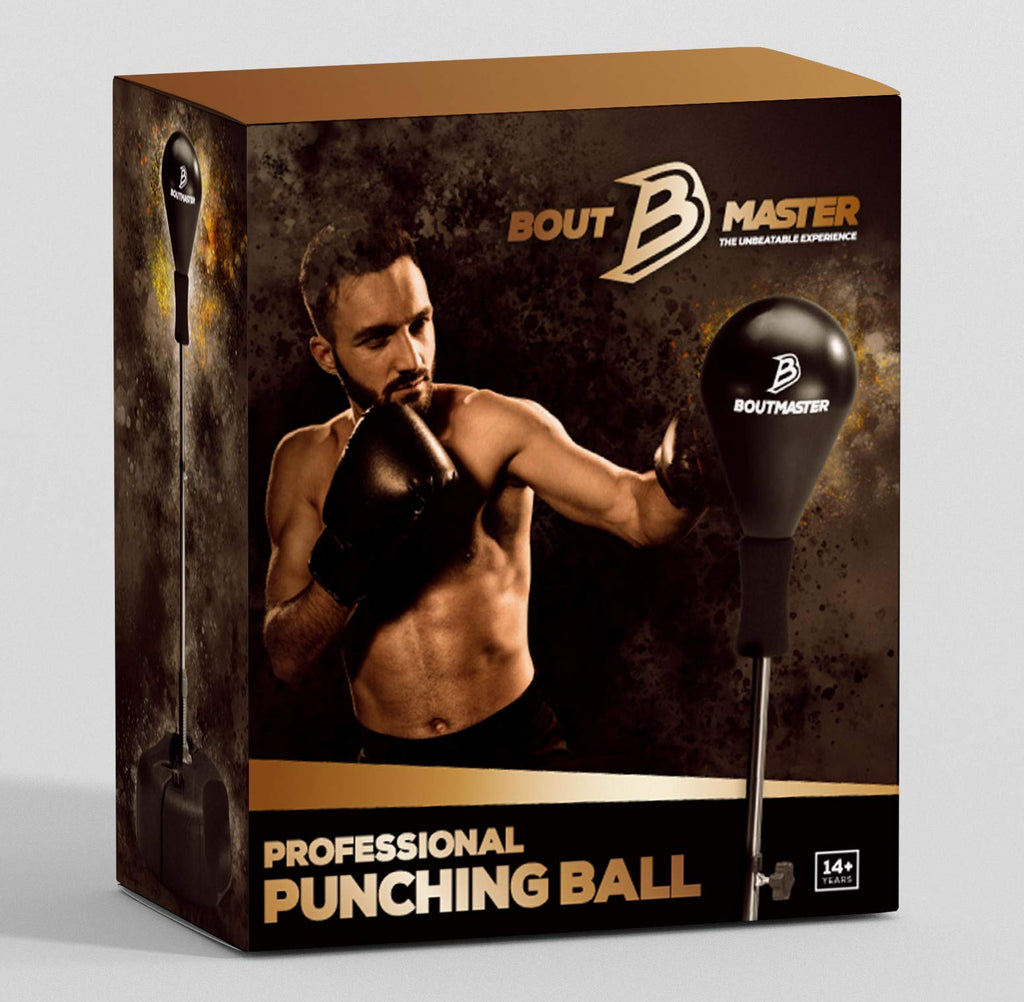Boxningssäck med stativ, för barn och vuxna, justerbar höjd – fristående boxningsväska – perfekt för MMA-träning, stressavlastning och fitness