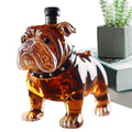 French Bulldog Whiskey Bottle, Large Capacity Liquor Decanter, 5.91 inches, Glass Alcohol Container, Decorative Collectible Design, Ideal for Restaurants, Shelves, Home Display