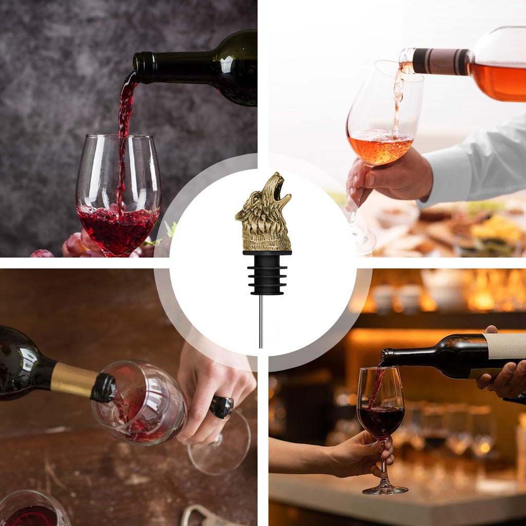 Liquor Pour Pip gåva - 60 ml Animal Wine Aerator Pourer, Creative Alcohol Diffuser Stopper, rostfritt stål Spirpip, unikt flasktopperstillbehör | Dekorativa nyheter nyheter män