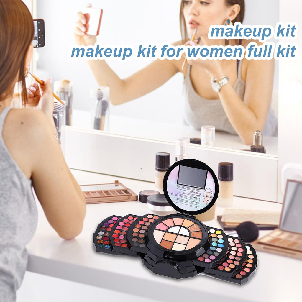 110 Färger Makeup Palette, Makeup Kit For Women Full Kit | 110 färger Professionell smink för kvinnor - Natural Color Make Up Bundle inkluderade ögonskugga Glitter Lipstick concealer Eye